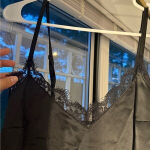 Gilligan & O'Malley Black Lace Chemise